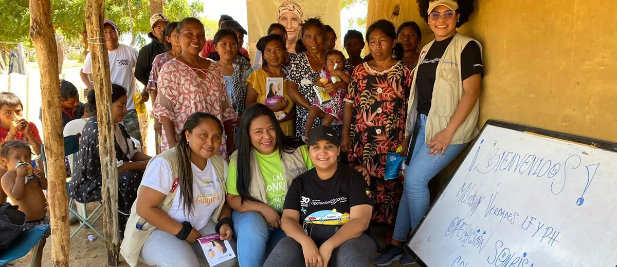 ¡Sonriendo en La Guajira! Taller Comunitario en Warika. - Fundación Operación Sonrisa Colombia